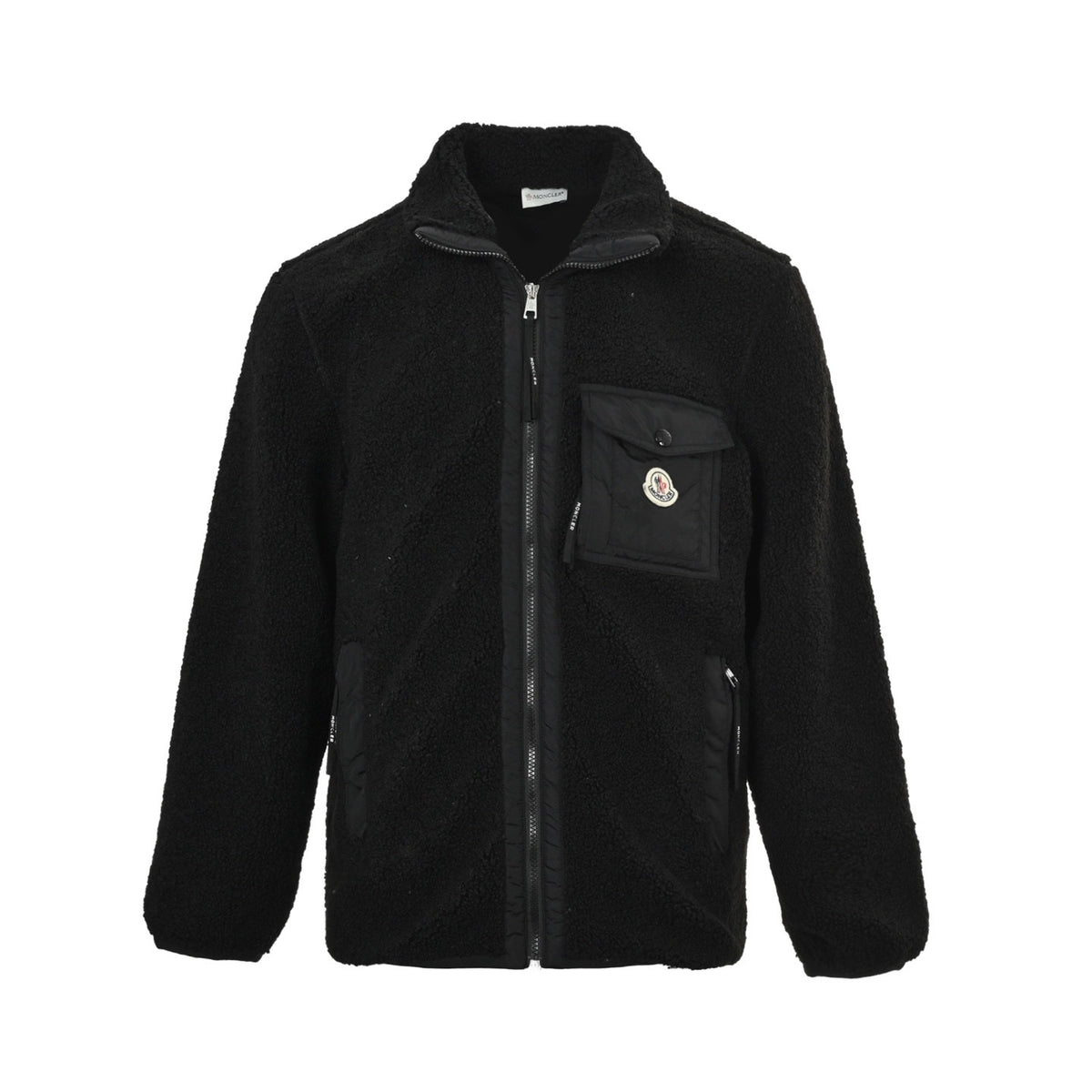 Moncler/Mask 25Fw Pocket Logo Sherpa Jacket