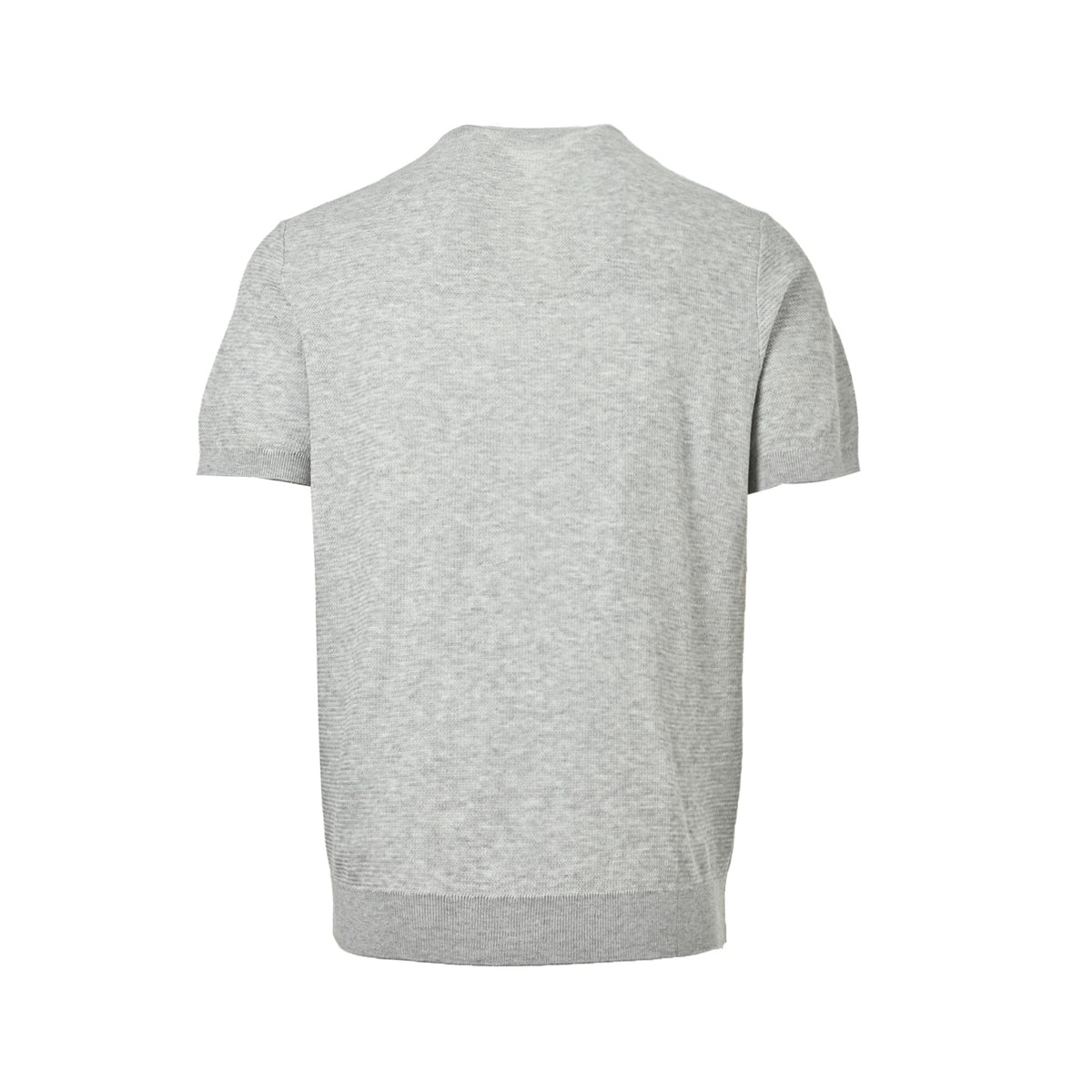 BRUNELLO CUCINELLI/BC Beckham's same linen blend henley collar knitted short-sleeve