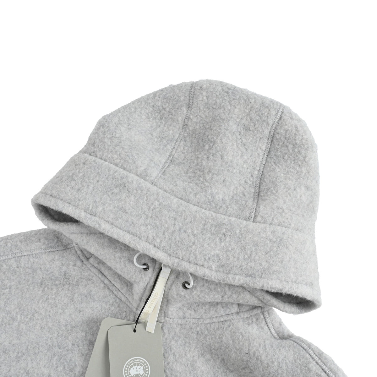 CANADA GOOSE Fleece Sleeve White Label Badge Hooded Jacket