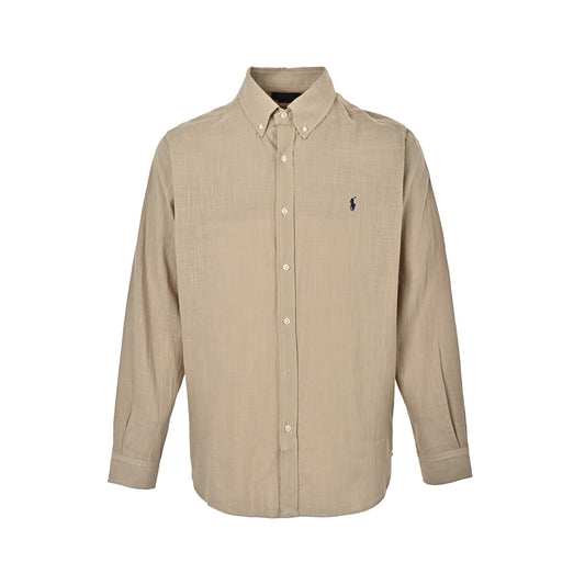 Ralph Lauren small label war horse embroidered linen shirt