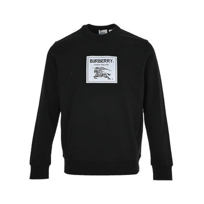 Burberry 22Fw war horse patch crew neck sweatshirt