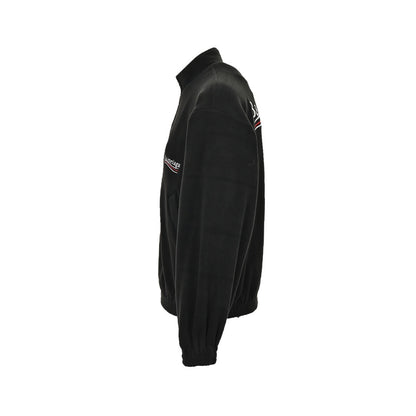 Balenciaga/Balanciaga 23Fw embroidered cola zipper polar fleece jacket