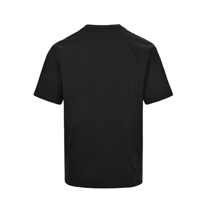 Loewe/Luo Yiwei 26ss misplaced logo embroidered short sleeves
