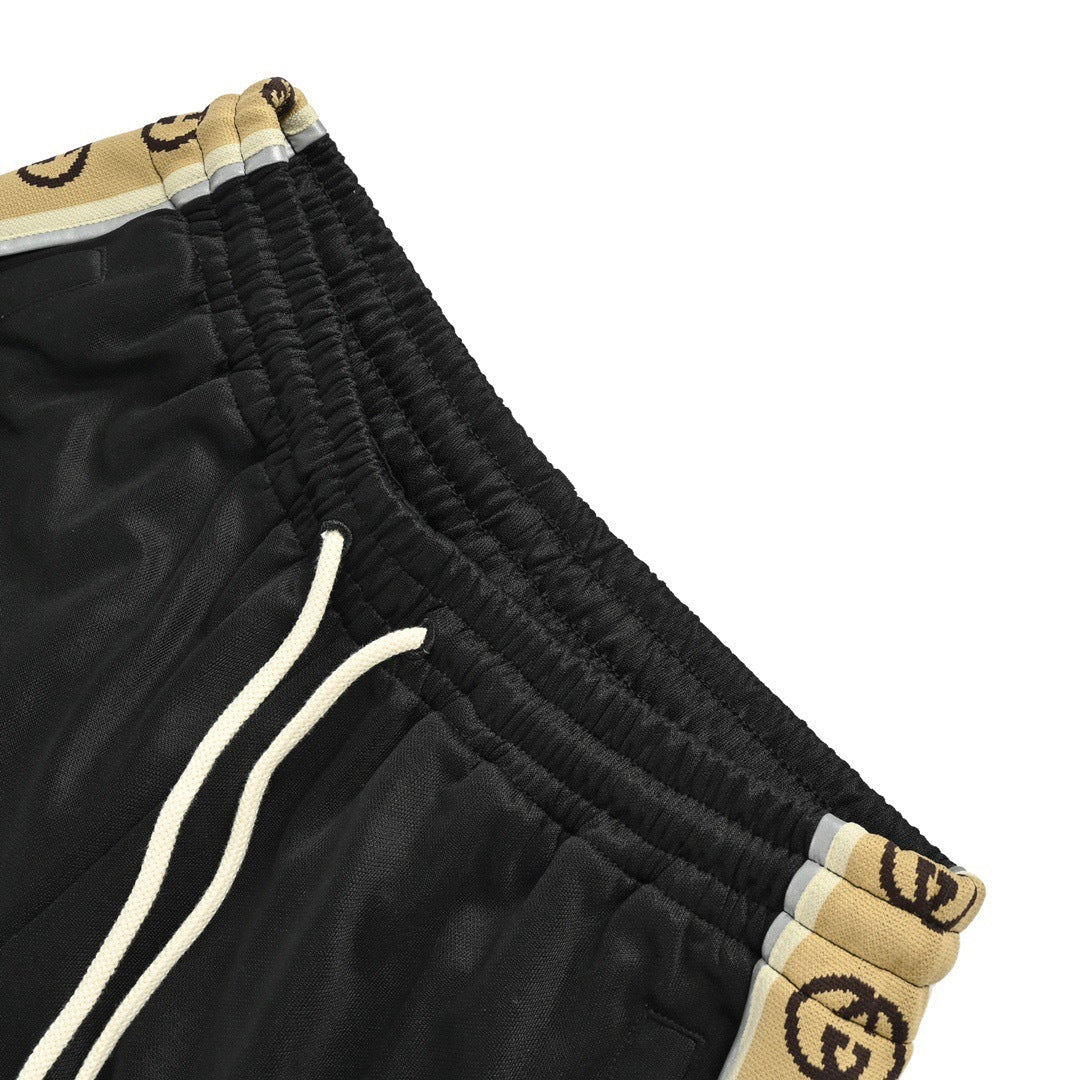 Gucci classic side double G reflective webbing suit trousers