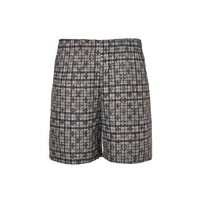Louis Vuitton old pattern plaid suit shorts