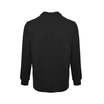 Prada neckline hand-stitched triangle logo long-sleeved T-shirt