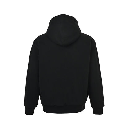 Supreme 25 patch embroidered letter zipper hooded sweatshirt jacket
