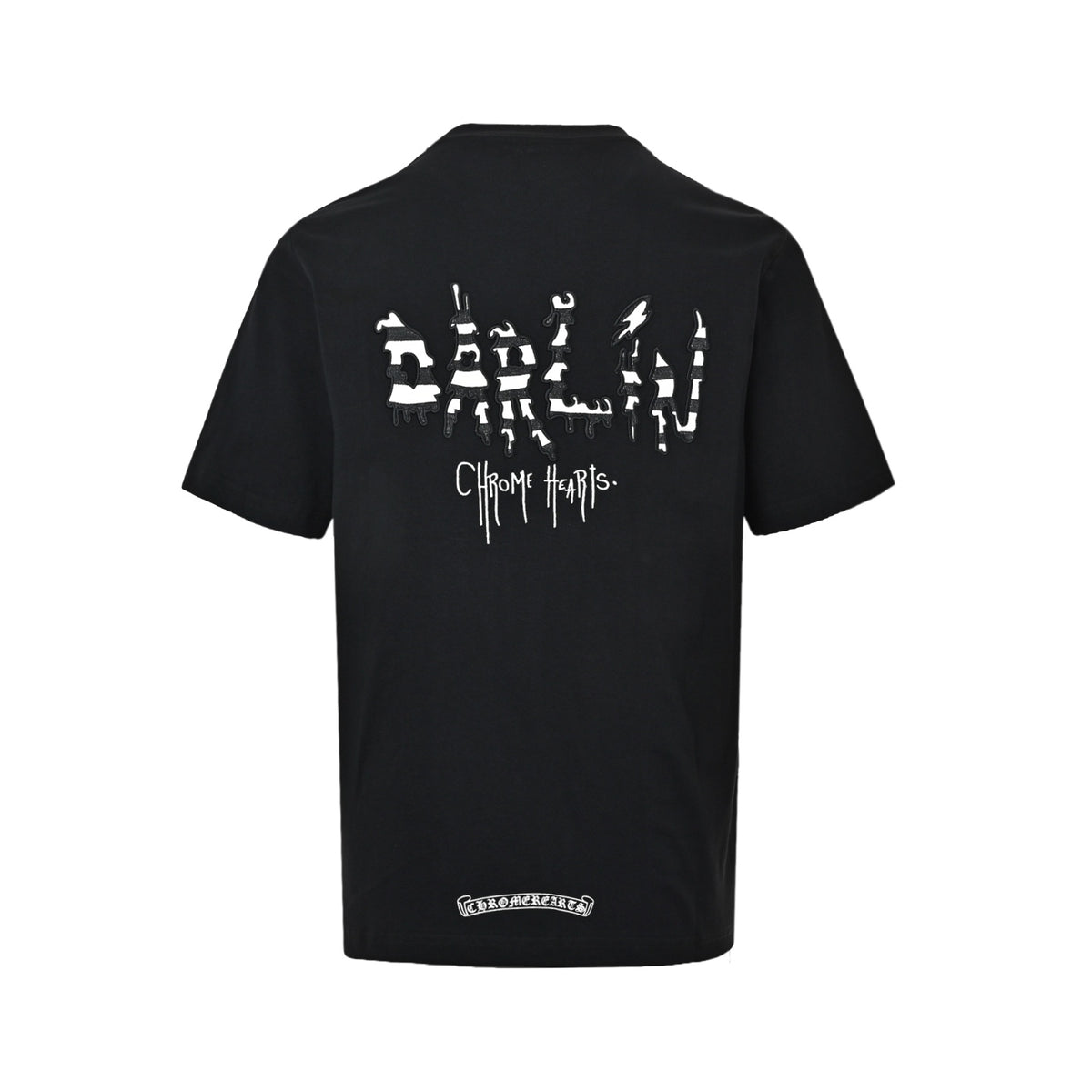 Chrome Hearts/Chrome Heart embroidered front and back round neck short sleeves