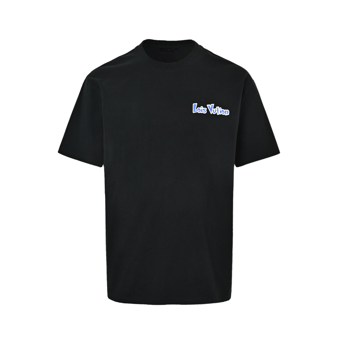 LouisVuitton/Louis Vuitton blue and white graffiti logo printed short-sleeved front and back