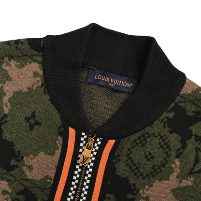Louis Vuitton 24Fw Western denim jacquard camouflage knitted jacket