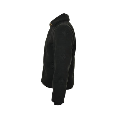 Louis Vuitton 25Fw old flower embroidered knitted down jacket