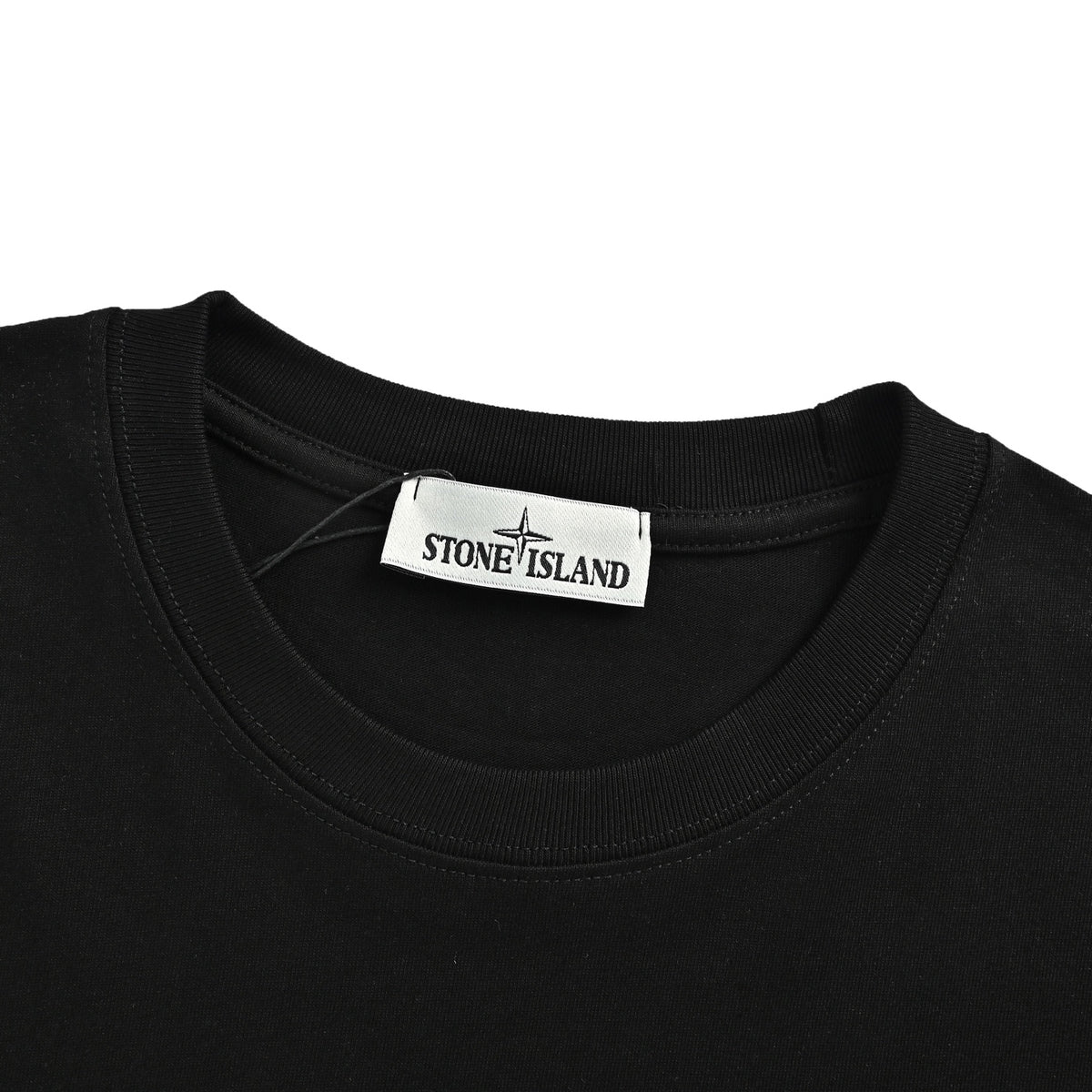Stone Island compass coordinates printed short-sleeved shirt