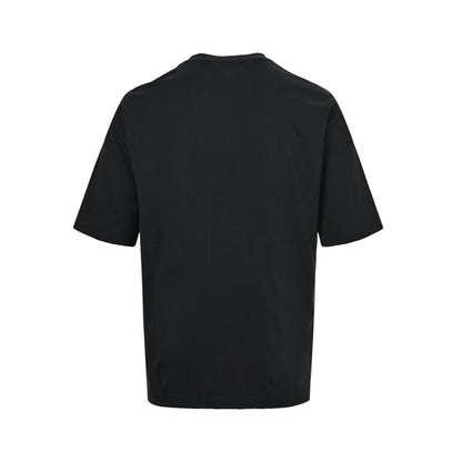 Balenciaga/Balanciaga Gothic Letter No. 18 Cracked Printed Short Sleeves