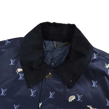 Louis Vuitton animal print corduroy lapel jacket