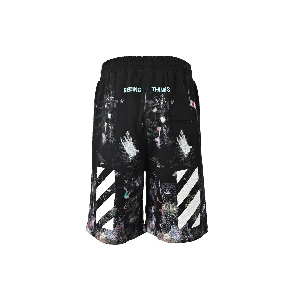 OFF WHITE starry sky fireworks splash shorts