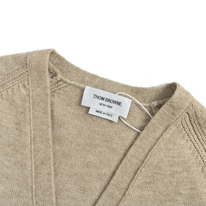 Thom Browne/Thom Brown four-bar wool cardigan sweater