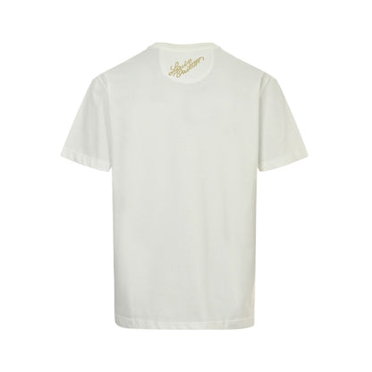 Louis Vuitton 25ss double dog logo printed short sleeves