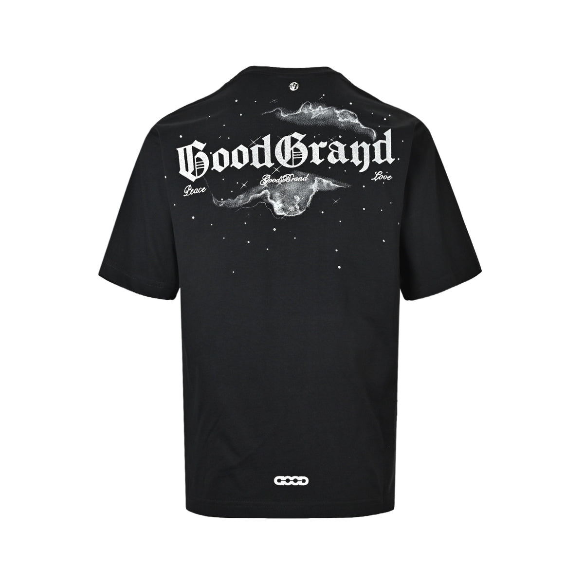 GOODBRAND 26ss Nebula printed silver hot diamond logo short sleeves