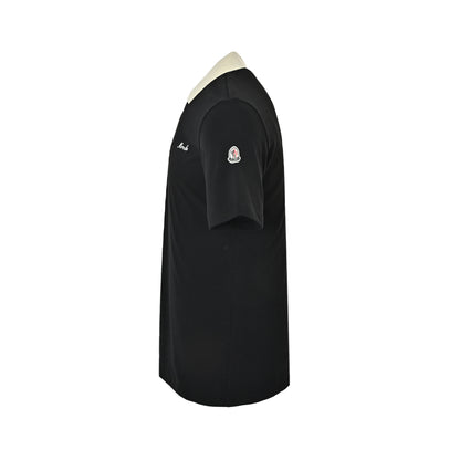 Moncler/Mask Contrast Color Collar Signature Letter Embroidery Polo Short Sleeve