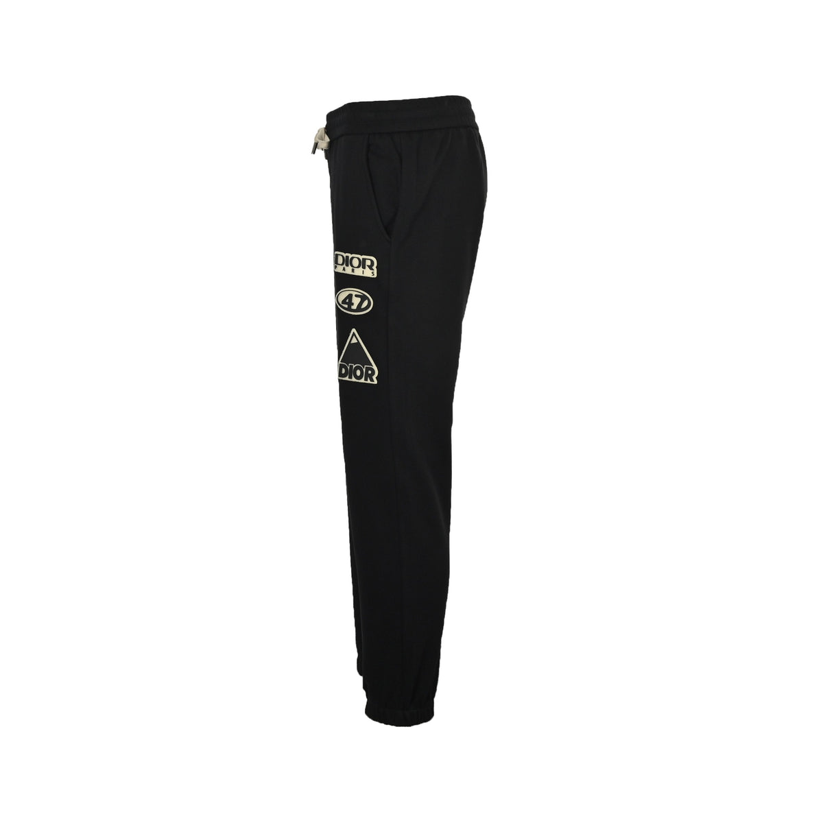 Dior 25Fw laminated letter logo trousers