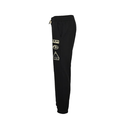 Dior 25Fw laminated letter logo trousers