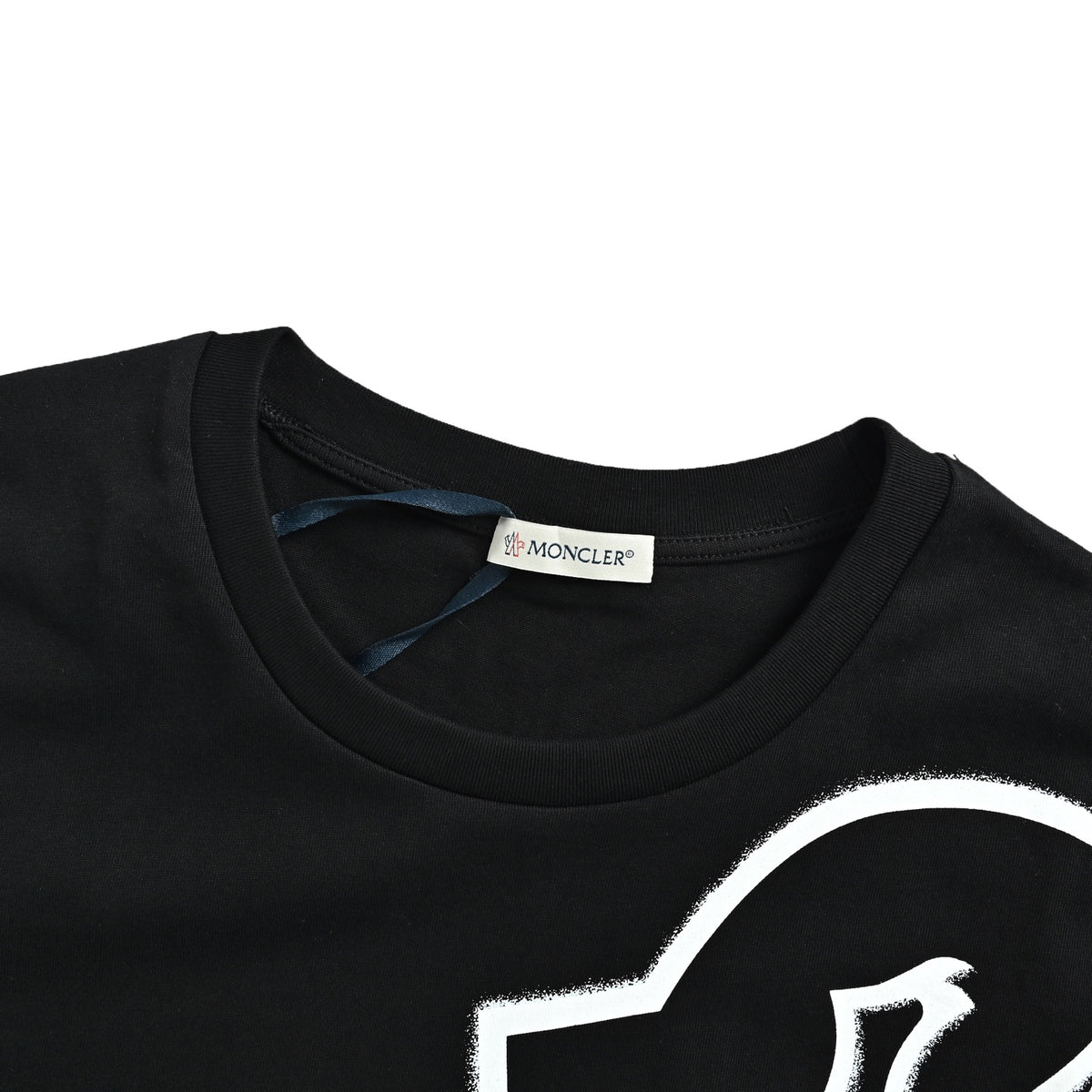 Moncler/Mask splash ink printed logo short sleeves