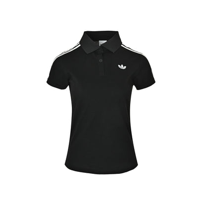 Adidas Clover Classic Three Stripes Embroidered Polo Short Sleeve