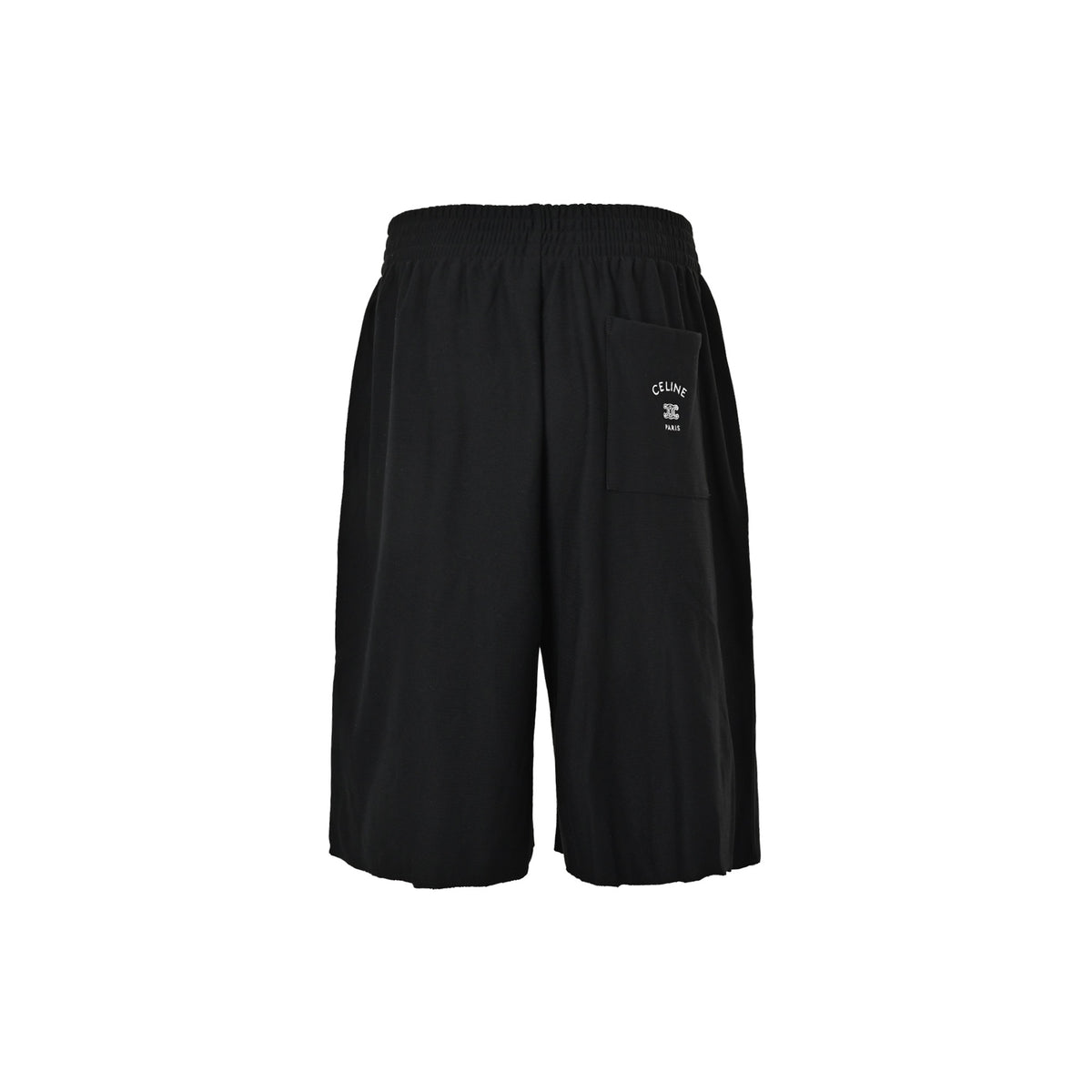 Celine Loose shorts with Arc de Triomphe embroidered logo on the back pocket