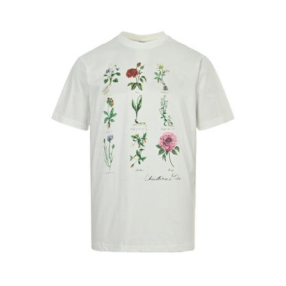 Dior 24ss herbarium printed short sleeves