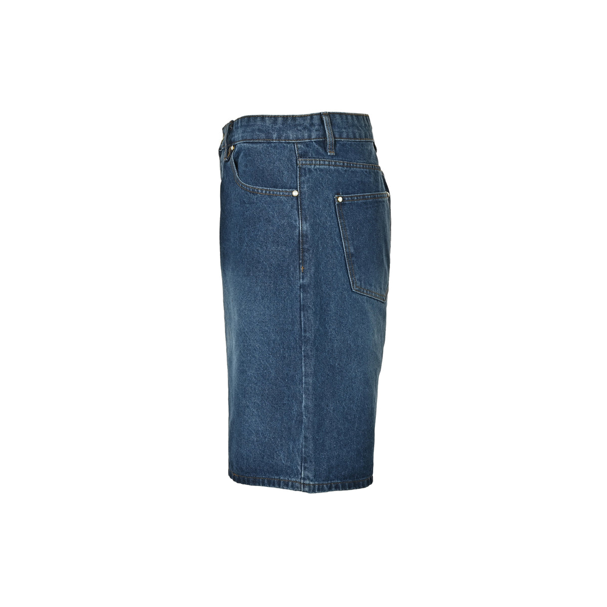 LouisVuitton/Louis Vuitton denim shorts with embroidered logo on the back pocket