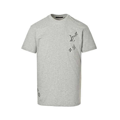 Louis Vuitton presbyopia logo embroidered short sleeves
