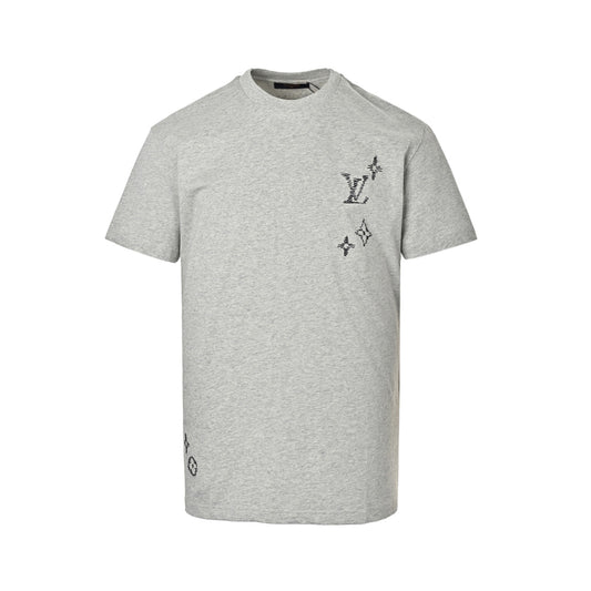 Louis Vuitton presbyopia logo embroidered short sleeves