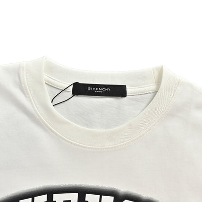 GIVENCHY arch bridge letter logo printed short sleeves