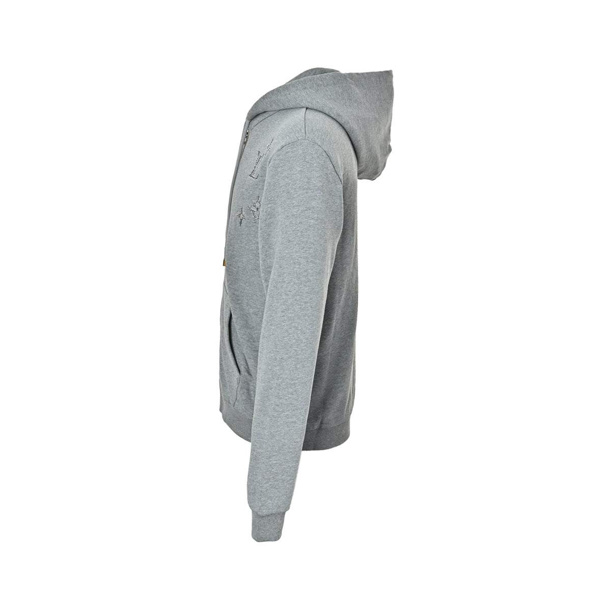 Louis Vuitton sketch embroidered zipper hooded sweatshirt jacket