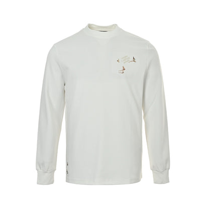 Louis Vuitton 25Fw canvas embroidered long-sleeved T-shirt