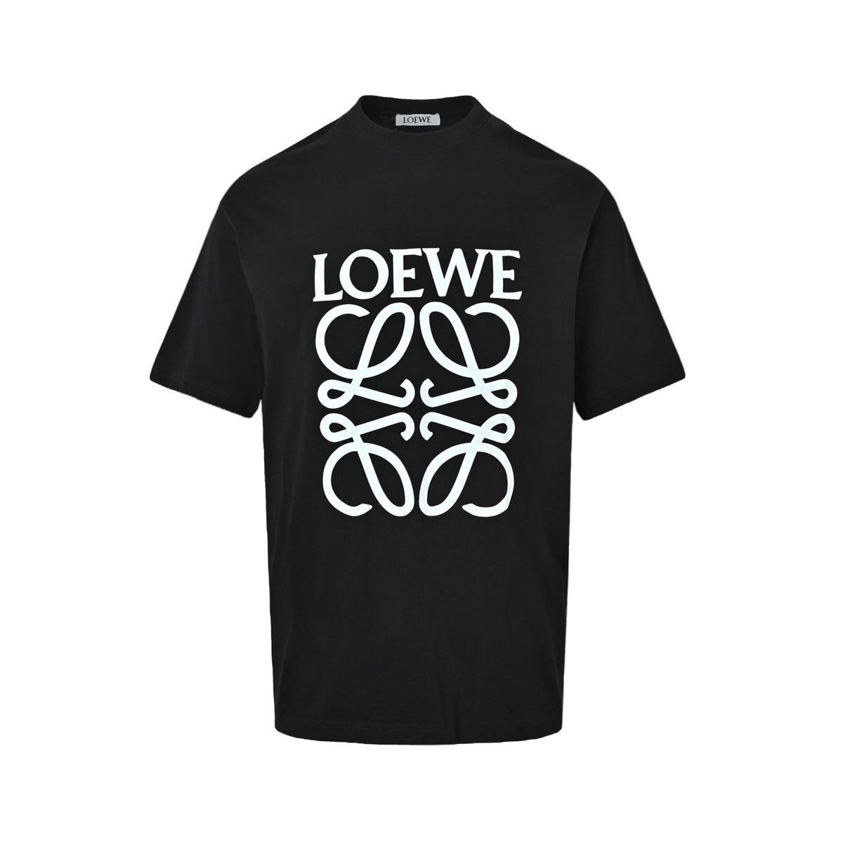 Loewe/Luo Yiwei 25ss four-leaf clover printed short sleeves