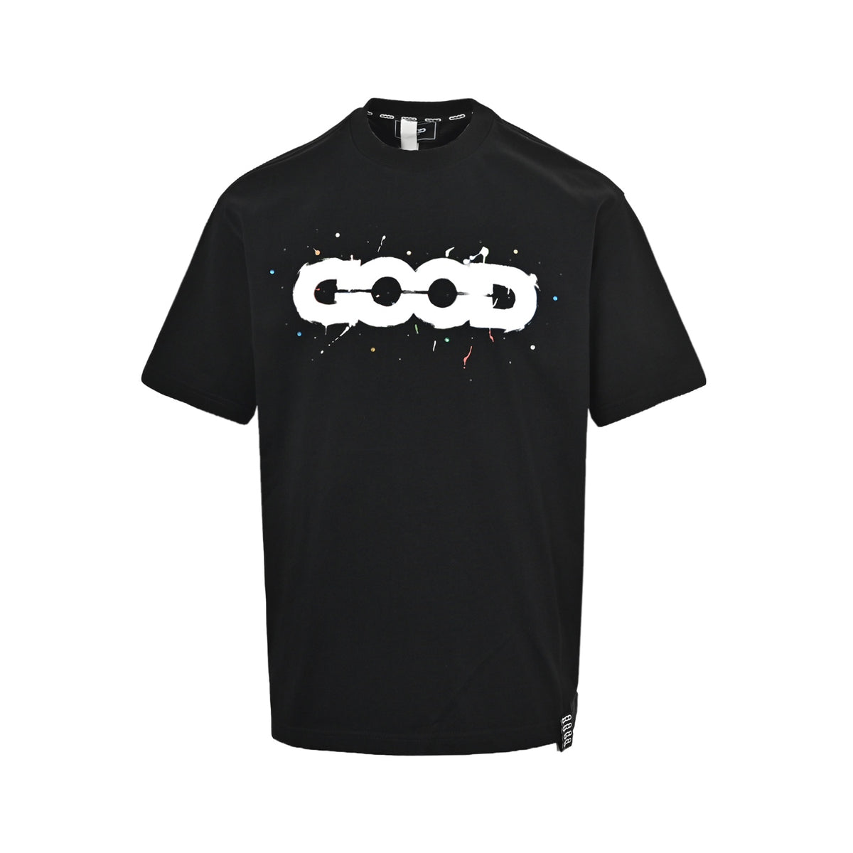 GOODBRAND three-dimensional gem graffiti map splash ink short sleeves