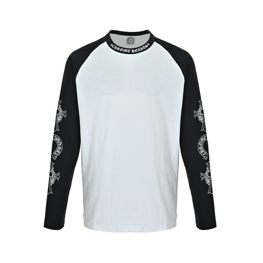Chrome Hearts/Chrome Heart Sanskrit neckline color matching long sleeves