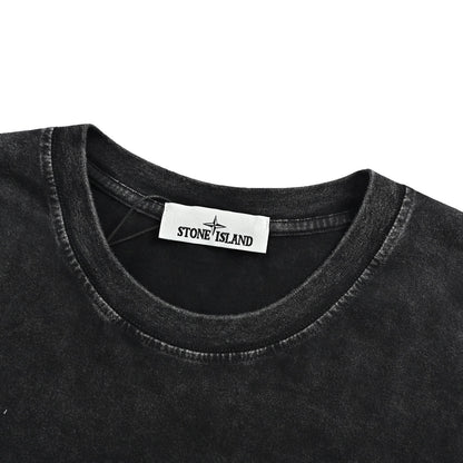 Stone Island logo washed short sleeves