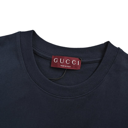 Gucci letter embroidery multi-label printed short sleeves