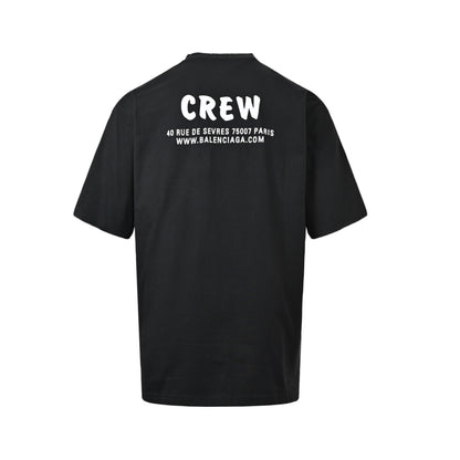 Balenciaga CREW letter slogan printed short sleeves