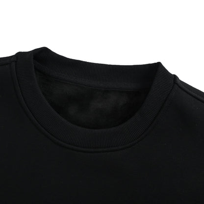 Moncler/Mask Classic Logo Velvet Round Neck Sweatshirt