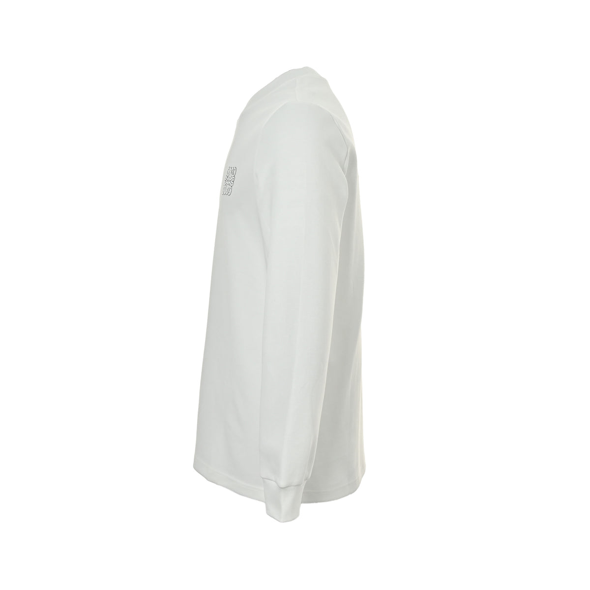 Loewe/Loewei 25Fw long-sleeved T-shirt with contrasting embroidery of chest logo letters