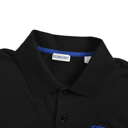 Burberry 25ss war horse logo embroidered Polo short-sleeved navy blue
