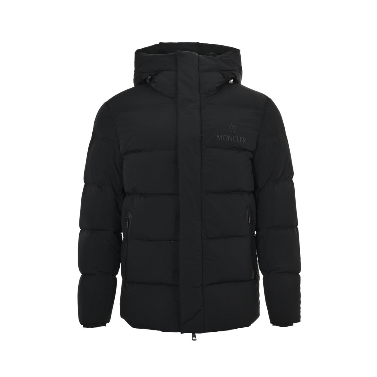 Moncler/Mask 25Fw chest letter hooded down jacket