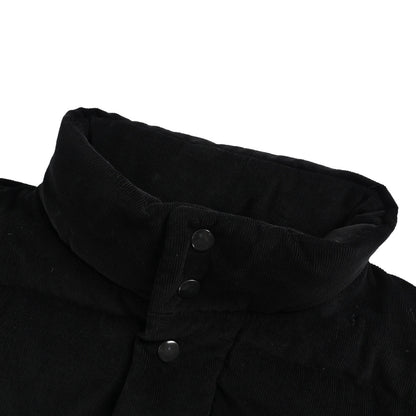 Prada 25Fw triangle logo detachable corduroy stand collar down jacket