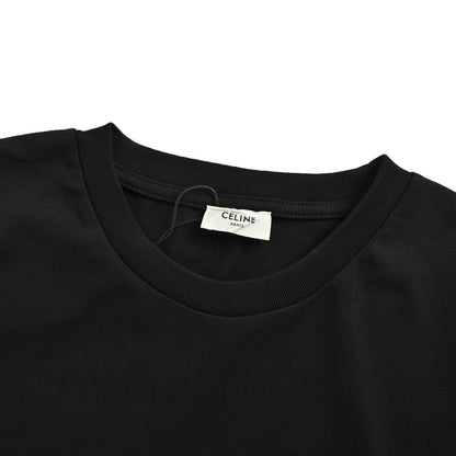 Celine Arc de Triomphe logo embroidered short sleeves