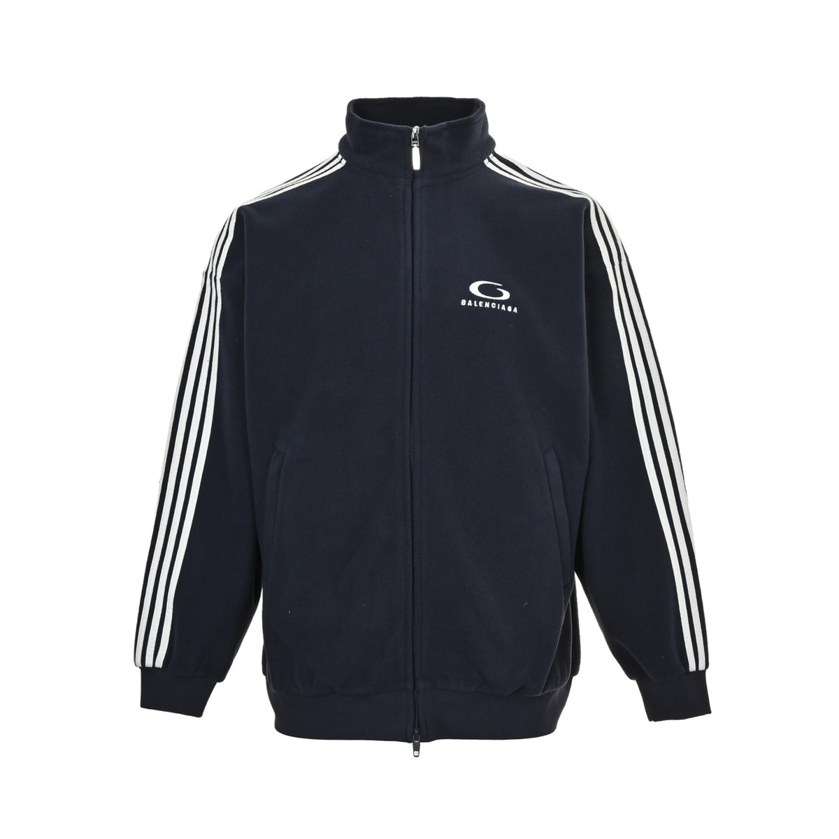 Balenciaga/Balanciaga five-bar circle embroidery suit polar fleece jacket