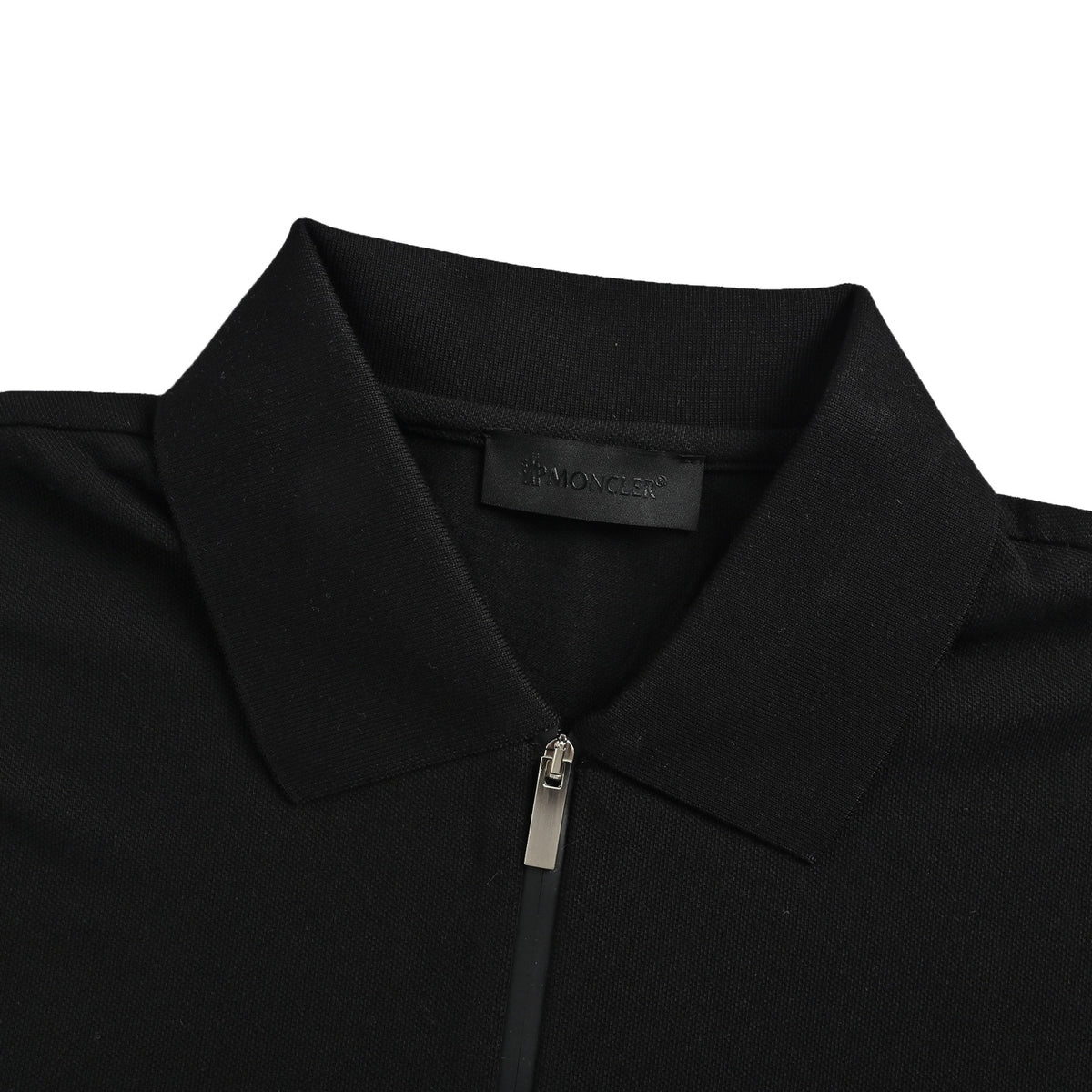 Moncler/Mask Black Label Half-Zip Polo Short Sleeve