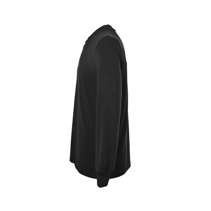 Prada neckline hand-stitched triangle logo long-sleeved T-shirt